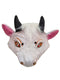 BookMyCostume Cow Face Mask with Attached White Fur Faux Hair – Nandi Costume Accessory for Adults & School Grown up Kids | Festival & Fancy Dress Wear | Free Size